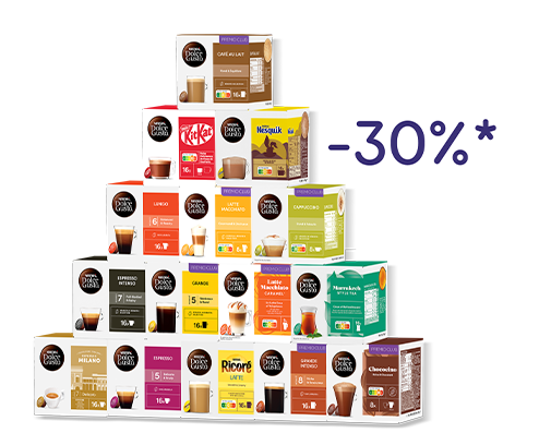 Coffee Deals | -30% sur les capsules café Dolce Gusto® header image