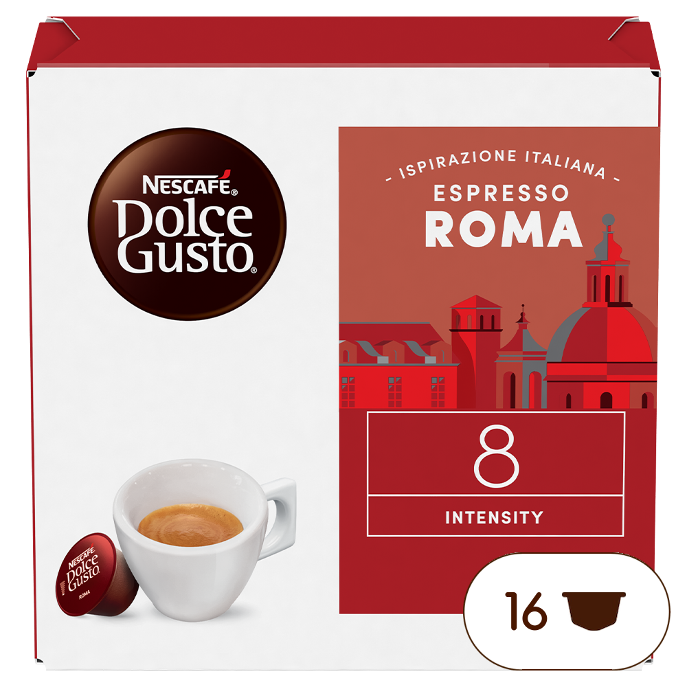 Cafe italien espresso Roma 16 Capsules NESCAFE Dolce Gusto