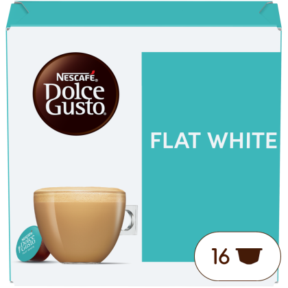 Boîte de 16 capsules FLAT WHITE 16 CAPSULES NESCAFÉ® Dolce Gusto