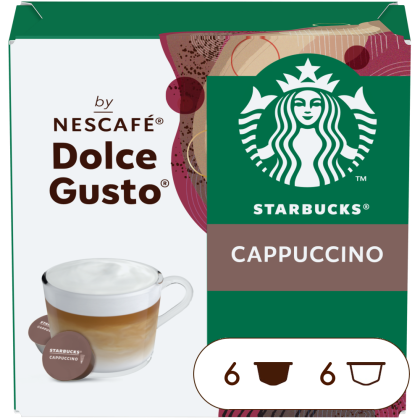 Boîte de 12 capsules STARBUCKS® CAPPUCCINO 12 CAPSULES NESCAFÉ® Dolce Gusto