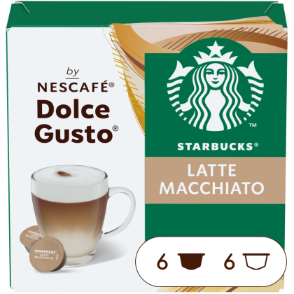 Boîte de 12 capsules STARBUCKS® LATTE MACCHIATO 12 CAPSULES NESCAFÉ® Dolce Gusto