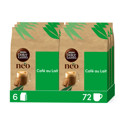 Pack NEO Caf&eacute; au Lait 72 capsules
