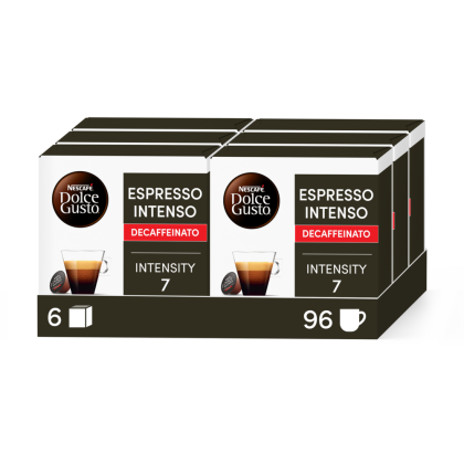 Pack avantage 96 capsules ESPRESSO INTENSO DECAFFEINATO NESCAFÉ® Dolce Gusto®
