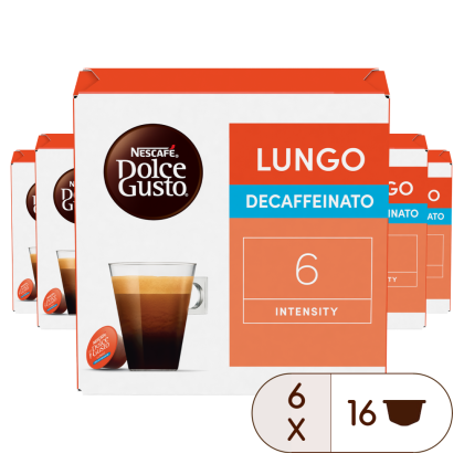 Boîte de 96 capsules PACK AVANTAGE LUNGO DECAFFEINATO 96 CAPSULES NESCAFÉ® Dolce Gusto