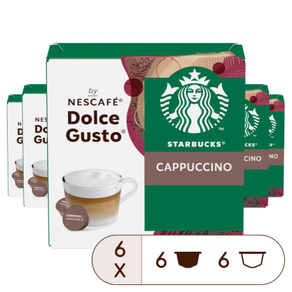Boîte de 72 capsules PACK AVANTAGE STARBUCKS® CAPPUCCINO 72 CAPSULES NESCAFÉ® Dolce Gusto