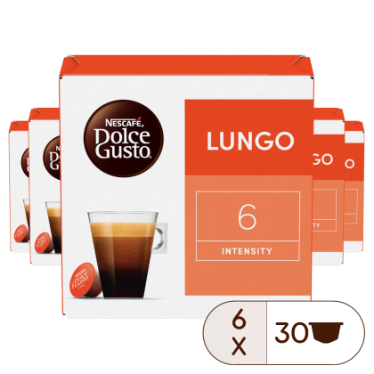Boîte de 180 capsules PACK AVANTAGE CAFÉ LONG LUNGO 180 CAPSULES NESCAFÉ® Dolce Gusto