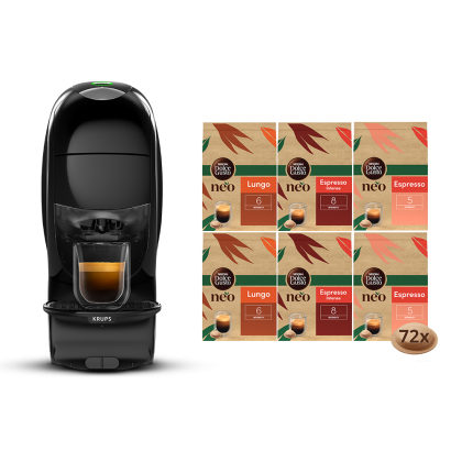 PACK NEO NOIRE + SELECTION 100% CAFÉ 6 BOÎTES