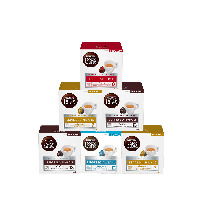 Pack dégustation 96 capsules 100% ESPRESSO ITALIENS NESCAFÉ® Dolce Gusto®
