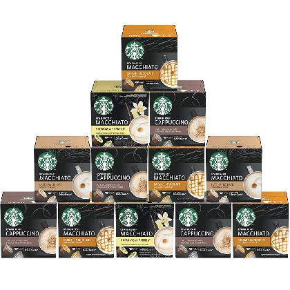 Pack dégustation 144 capsules GOURMAND STARBUCKS®NESCAFÉ® Dolce Gusto®
