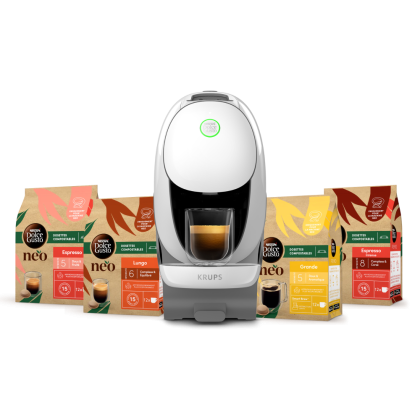 Pack NEO Caffè blanche + selection top ventes cafés 4 boîtes