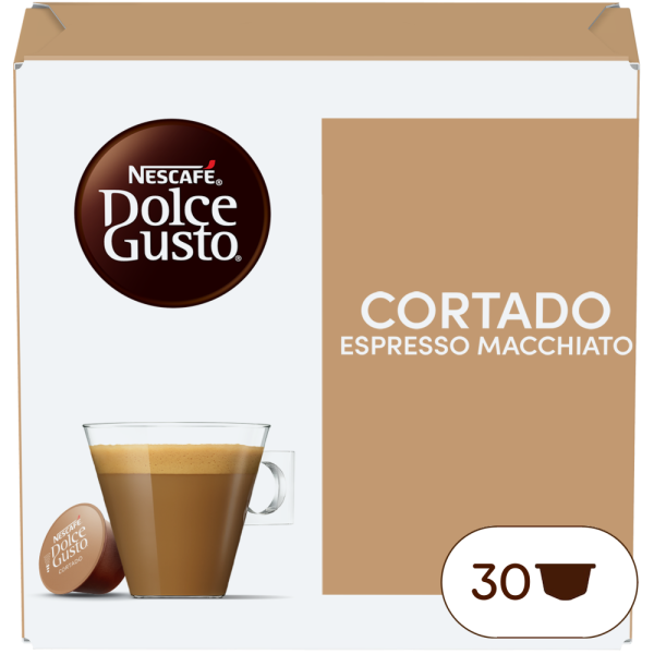 Boîte de 30 capsules ESPRESSO MACCHIATO (CORTADO) MAGNUM 30 CAPSULES NESCAFÉ® Dolce Gusto