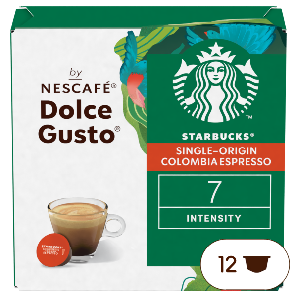 Boîte de 12 capsules STARBUCKS® ESPRESSO COLOMBIA 12 CAPSULES NESCAFÉ® Dolce Gusto