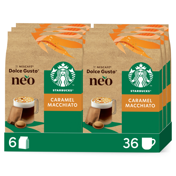 Pack NEO Starbucks® Caramel Macchiato 36 capsules & 36 sachets