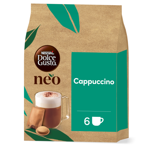 Boîte de 12 capsules NEO Cappuccino 6 Dosettes 6 Sachets NESCAFÉ® Dolce Gusto