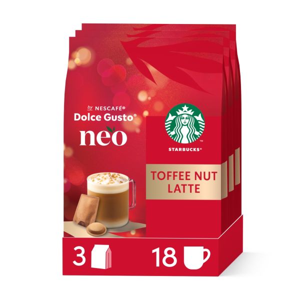 NEO Starbucks® Toffee Nut Latte 18 dosettes 18 sachets​