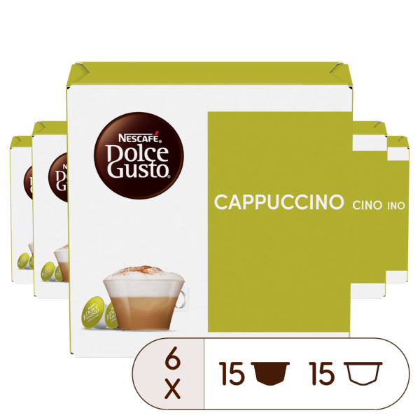 Boîte de 180 capsules PACK AVANTAGE CAPPUCCINO MAGNUM 180 CAPSULES NESCAFÉ® Dolce Gusto