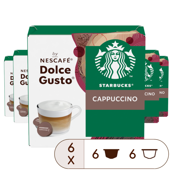 Boîte de 72 capsules PACK AVANTAGE STARBUCKS® CAPPUCCINO 72 CAPSULES NESCAFÉ® Dolce Gusto