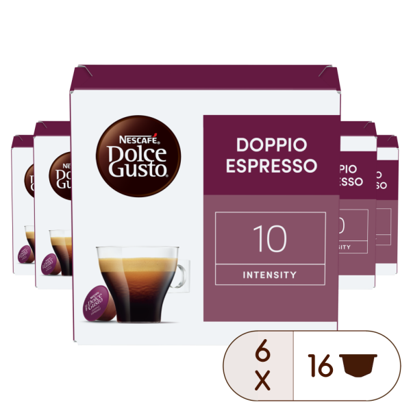 Boîte de 96 capsules PACK AVANTAGE DOUBLE ESPRESSO 96 CAPSULES NESCAFÉ® Dolce Gusto