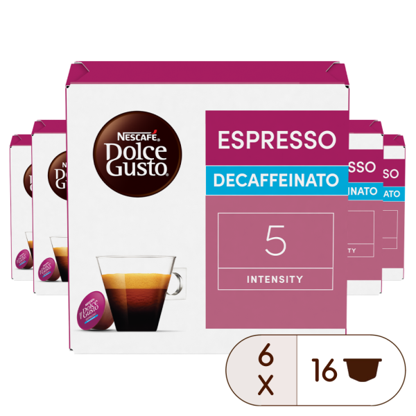 Boîte de 96 capsules PACK AVANTAGE ESPRESSO DECAFFEINATO 96 CAPSULES NESCAFÉ® Dolce Gusto