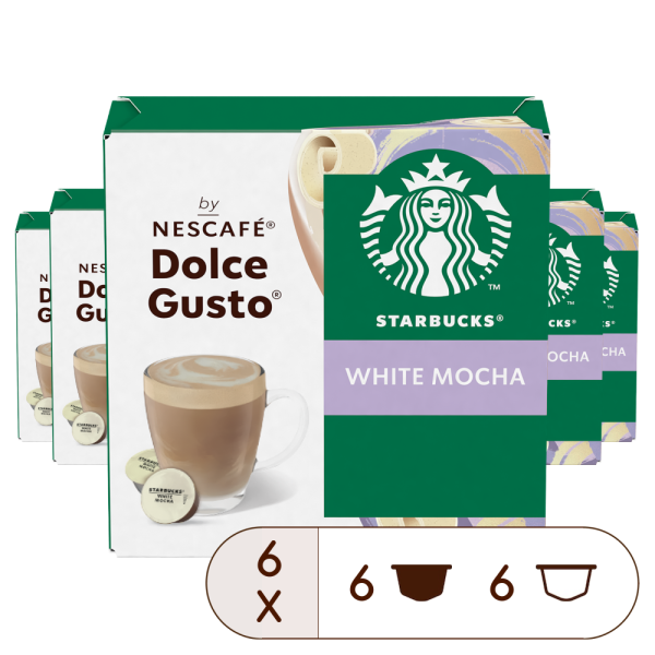 Boîte de 72 capsules PACK AVANTAGE STARBUCKS® WHITE MOCHA 72 CAPSULES NESCAFÉ® Dolce Gusto