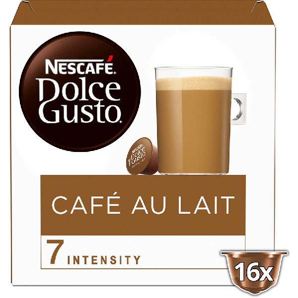 Boîte de 16 capsules CAFÉ AU LAIT NESCAFÉ® Dolce Gusto® 