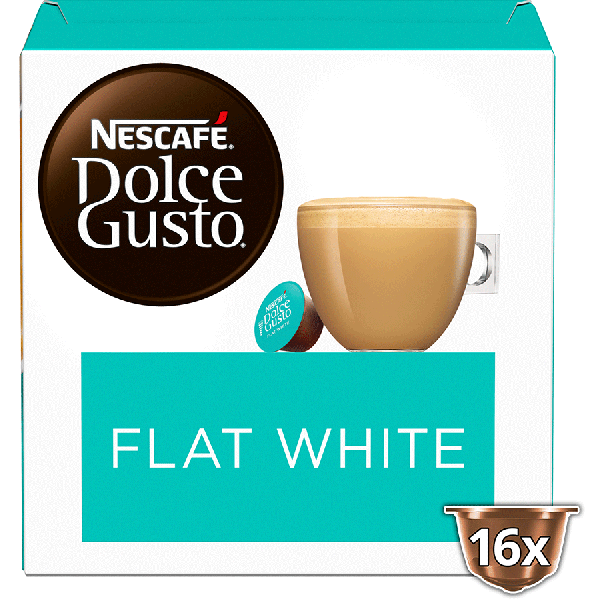 Boîte de 16 capsules FLAT WHITE NESCAFÉ® Dolce Gusto® 