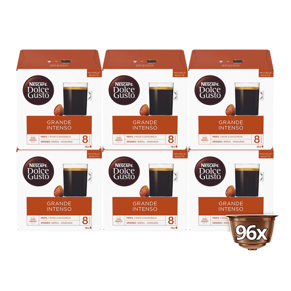 Pack avantage 96 capsules GRANDE INTENSO NESCAFÉ® Dolce Gusto®
