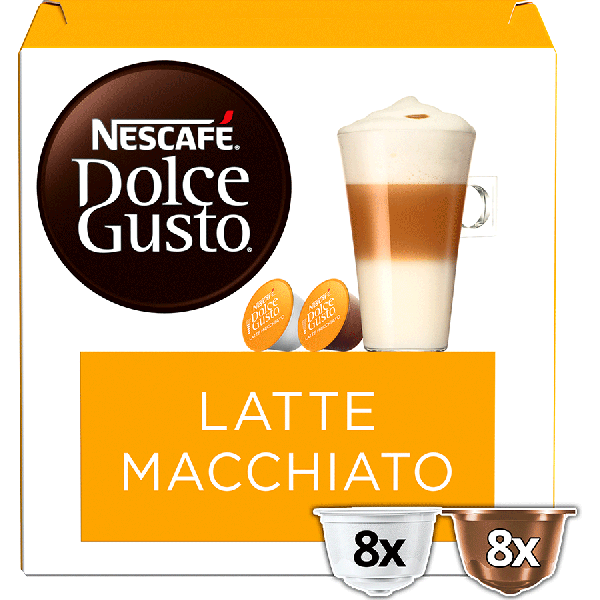 Boîte de 16 capsules LATTE MACCHIATO NESCAFÉ® Dolce Gusto® 
