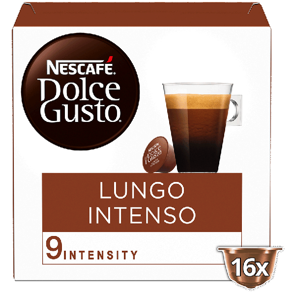 Boîte de 16 capsules LUNGO INTENSO NESCAFÉ® Dolce Gusto® 