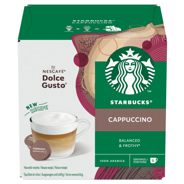 Boîte de 12 capsules STARBUCKS® CAPPUCCINO NESCAFÉ® Dolce Gusto® 
