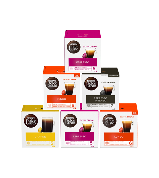 Pack dégustation 96 capsules 100% CAFÉNESCAFÉ® Dolce Gusto®
