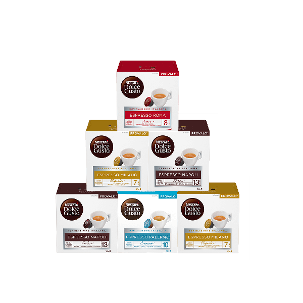 Pack dégustation 96 capsules 100% ESPRESSO ITALIENS NESCAFÉ® Dolce Gusto®
