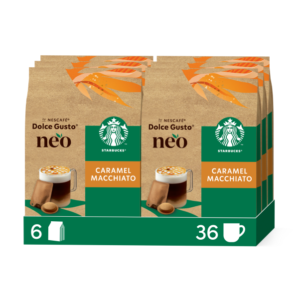 Pack NEO Starbucks® Caramel Macchiato 36 capsules & 36 sachets
