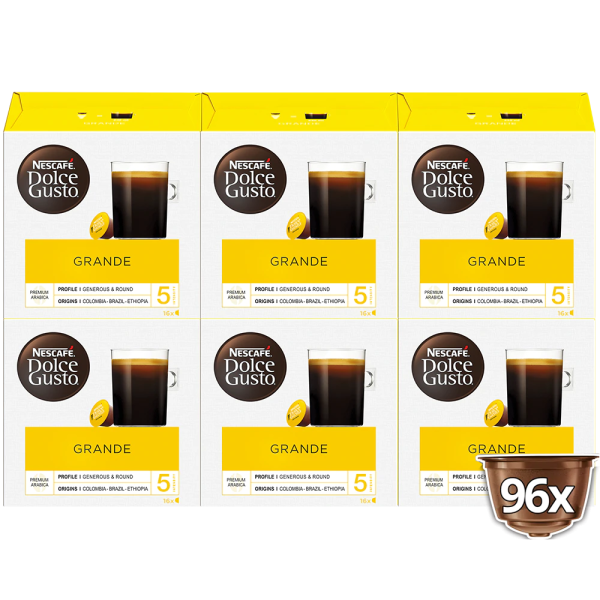 Pack avantage 96 capsules Grande NESCAFÉ® Dolce Gusto® 
