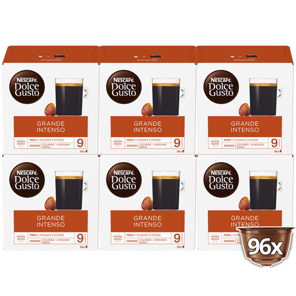 Pack avantage 96 capsules GRANDE INTENSO NESCAFÉ® Dolce Gusto®

