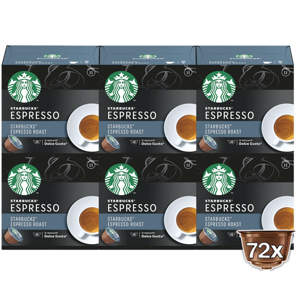 Pack avantage 72 capsules STARBUCKS® ESPRESSO ROAST NESCAFÉ® Dolce Gusto® 