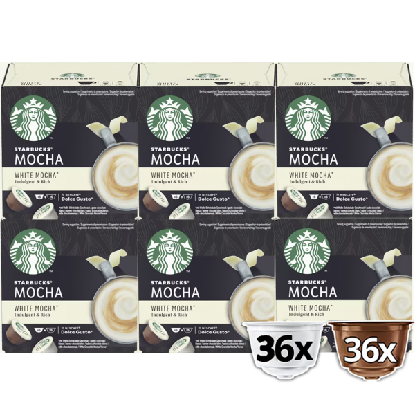 Boîte de 72 capsules STARBUCKS® WHITE MOCHA NESCAFÉ® Dolce Gusto® 