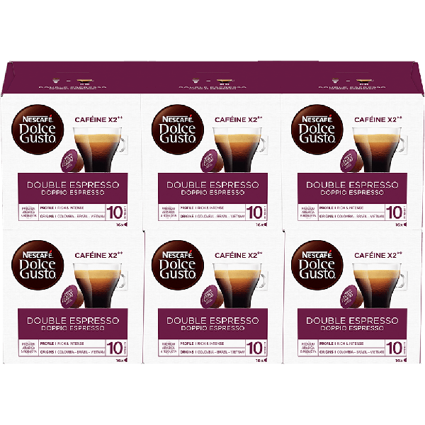 PACK DE CAPSULES CAFÉ DOUBLE ESPRESSO DOLCE GUSTO