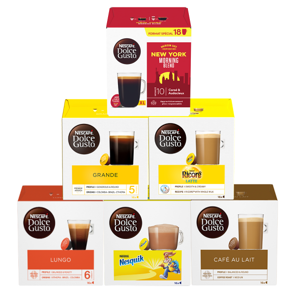 MINI PACK PETIT-DÉJEUNER 96 CAPSULES