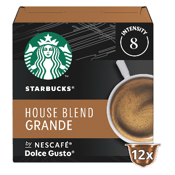 Boîte de 12 capsules STARBUCKS® HOUSE BLEND GRANDE NESCAFÉ® Dolce Gusto® 