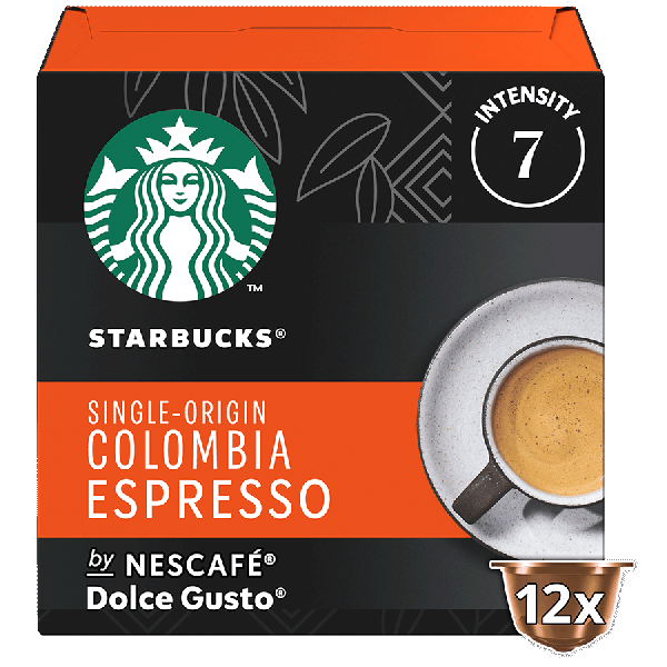 Boîte de 12 capsules STARBUCKS® ESPRESSO COLOMBIA NESCAFÉ® Dolce Gusto® 