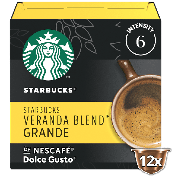 Boîte de 12 capsules STARBUCKS® VERANDA BLEND™ NESCAFÉ® Dolce Gusto® 