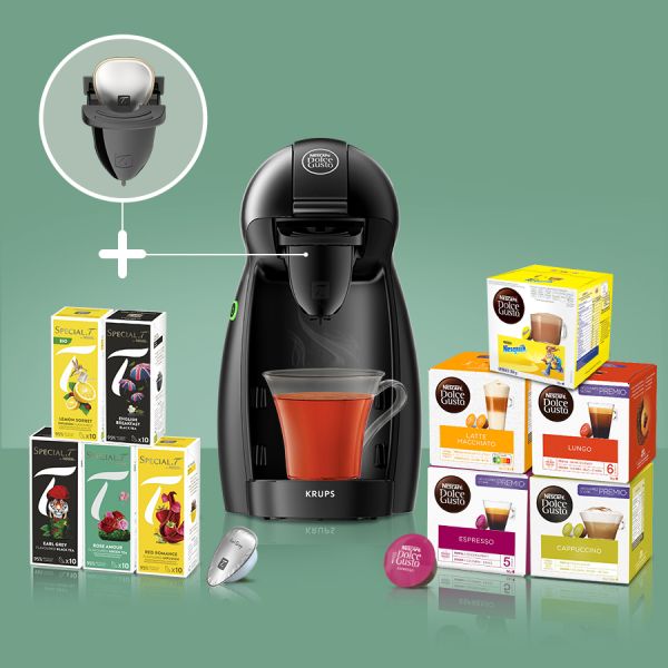 PACK PICCOLO + INFUSEUR + SELECTION SPECIAL.T & DOLCE GUSTO