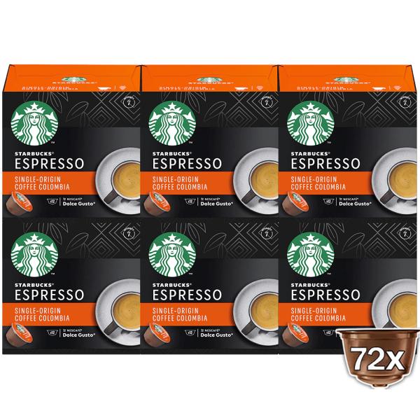 Pack avantage 72 capsules STARBUCKS® ESPRESSO COLOMBIA NESCAFÉ® Dolce Gusto®

