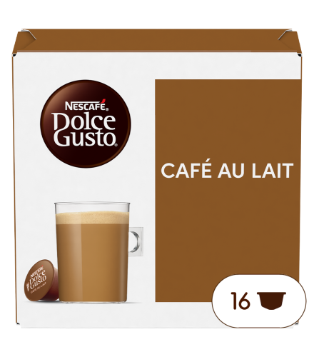 Boîte de 16 capsules CAFÉ AU LAIT 16 CAPSULES NESCAFÉ® Dolce Gusto