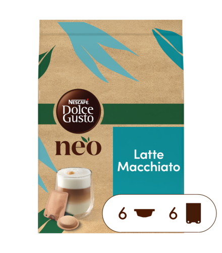 Boîte de 12 capsules NEO Latte Macchiato 6 Dosettes 6 Sachets NESCAFÉ® Dolce Gusto