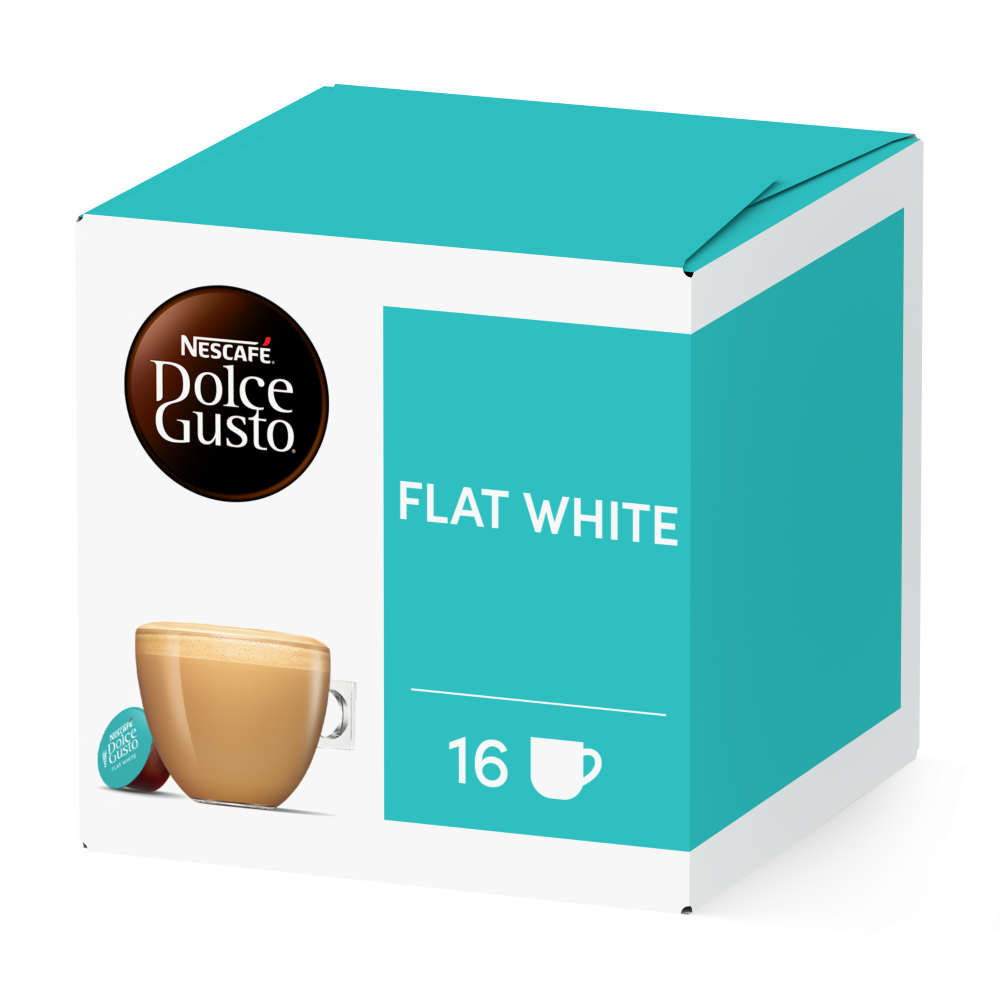 Boîte de 16 capsules FLAT WHITE 16 CAPSULES NESCAFÉ® Dolce Gusto