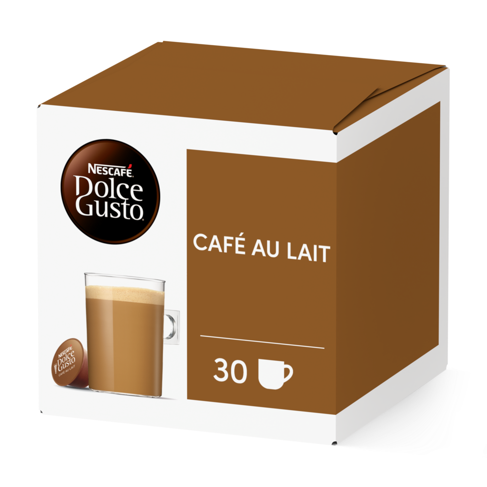 Boîte de 30 capsules CAFÉ AU LAIT MAGNUM 30 CAPSULES NESCAFÉ® Dolce Gusto