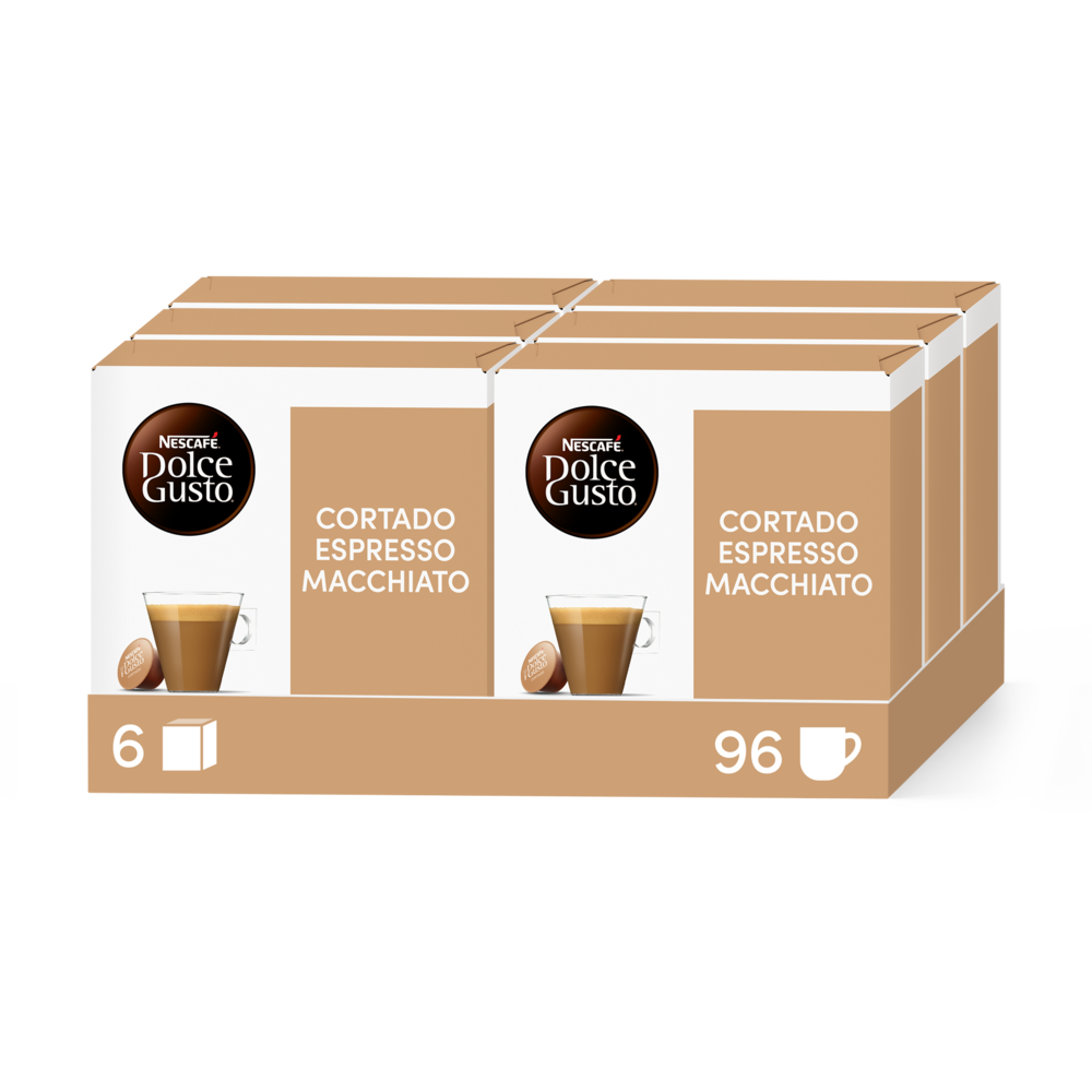 Pack avantage 96 capsules ESPRESSO MACCHIATO (CORTADO) NESCAFÉ® Dolce Gusto®
