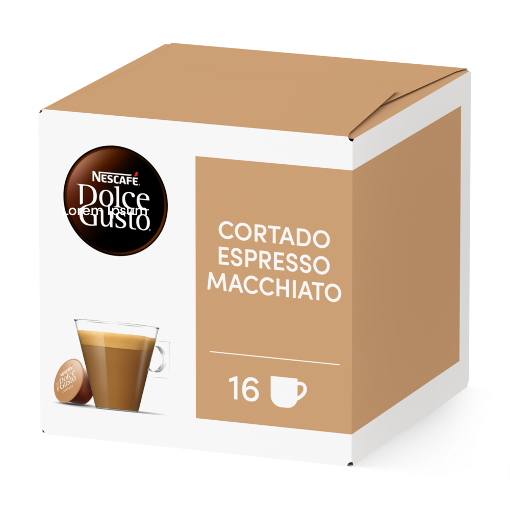 Boîte de 16 capsules ESPRESSO MACCHIATO (CORTADO) 16 CAPSULES NESCAFÉ® Dolce Gusto